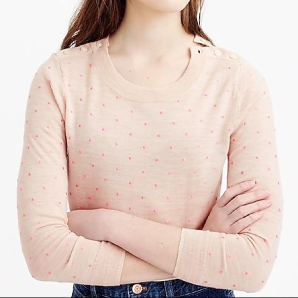 J Crew Polka Dot Sweater